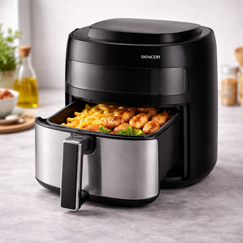 271dc383-e744-477d-9564-78110b83ef15 Vita Fryer – 5 L Oil-Free Digital Air Fryer with LED Display & Touch Controls, 1500 W - Image 1